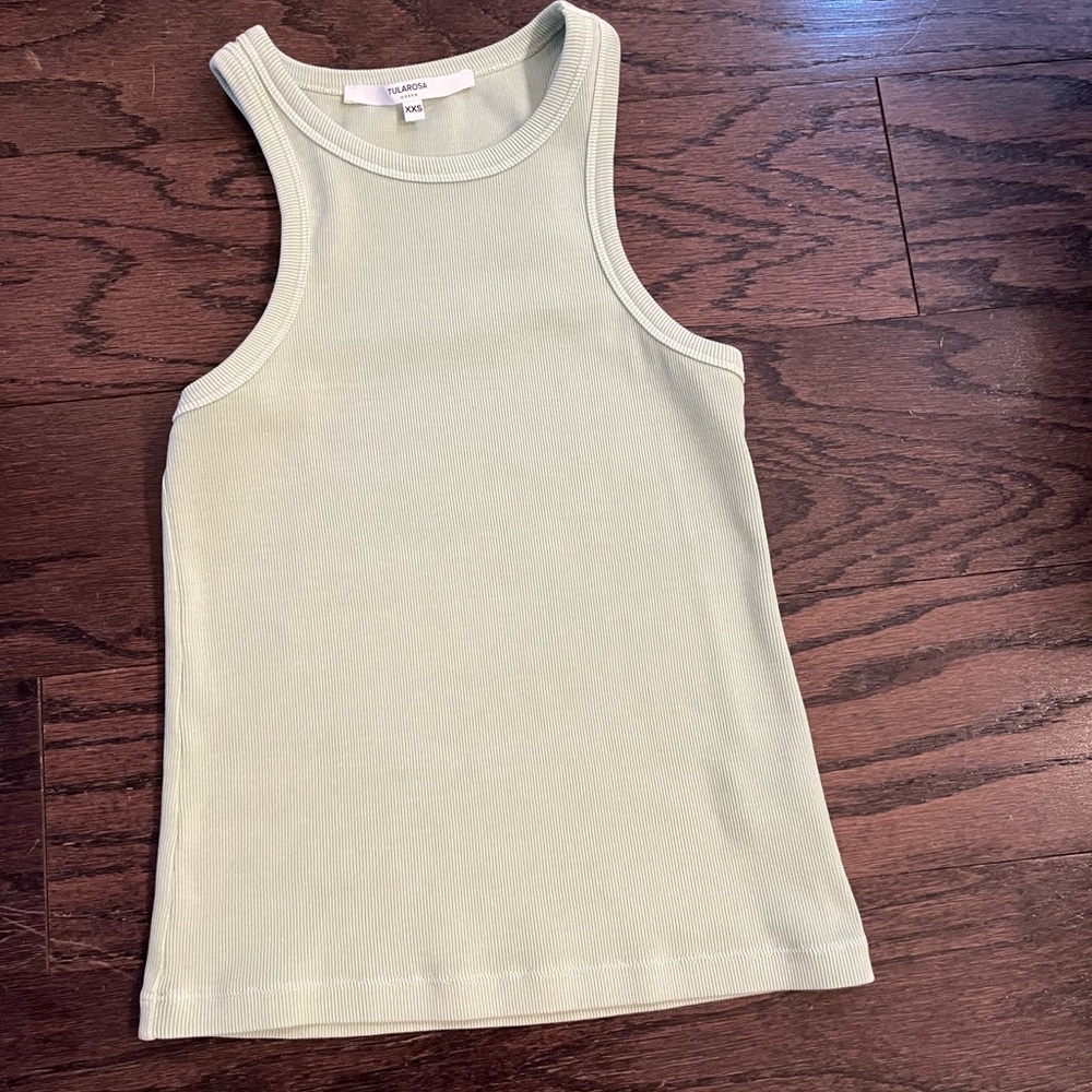 Tularosa Tank Top in light lime green